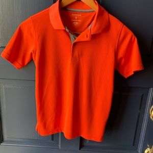 Boys size 8 orange polo shirt